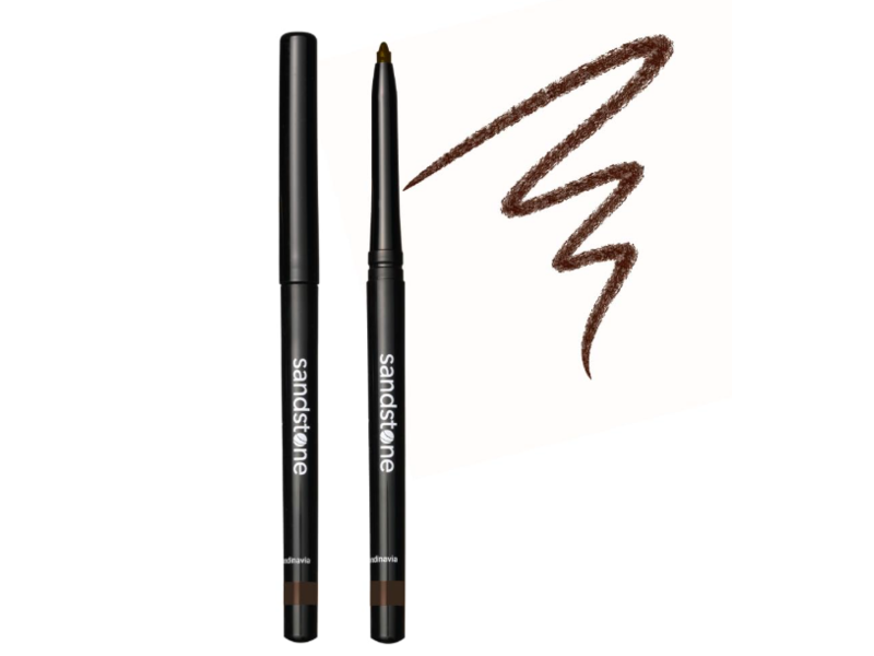 Sandstone Scandinavia Waterproof Matte Eyeliner, Brown, 0.012 oz/0.35 g