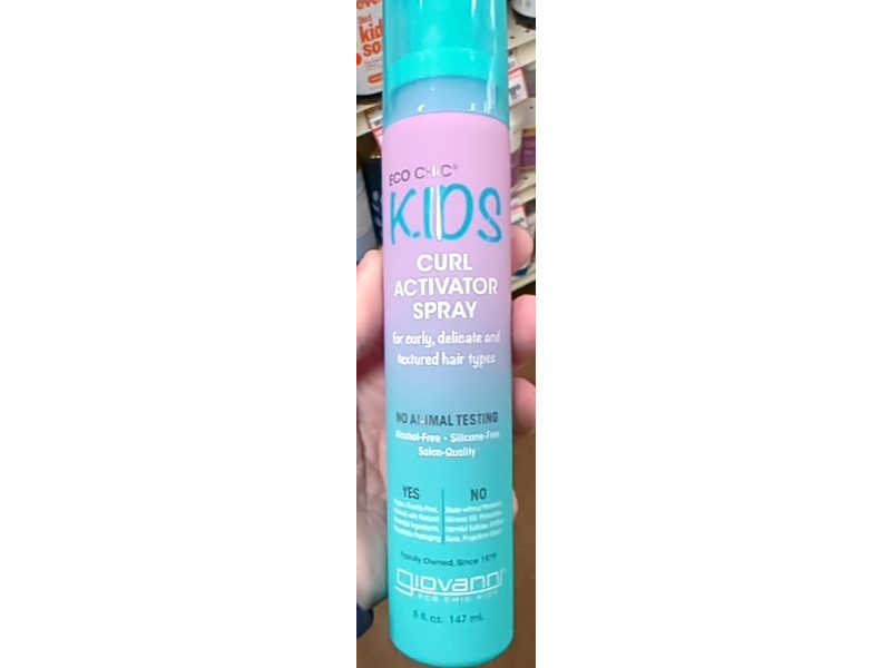 Giovanni Eco Chic Kids Curl Activator Spray, 5 fl oz/147 mL