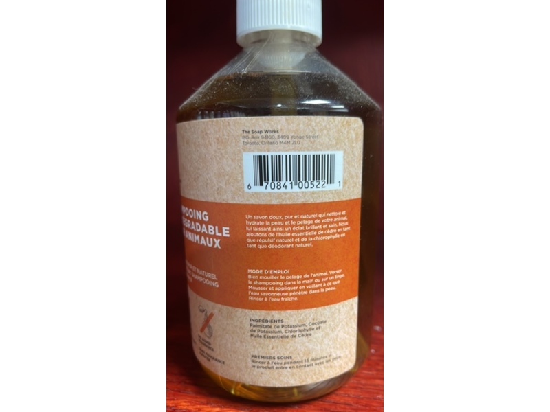 The Soap Works Biodegradable Pet Shampoo, 500 mL