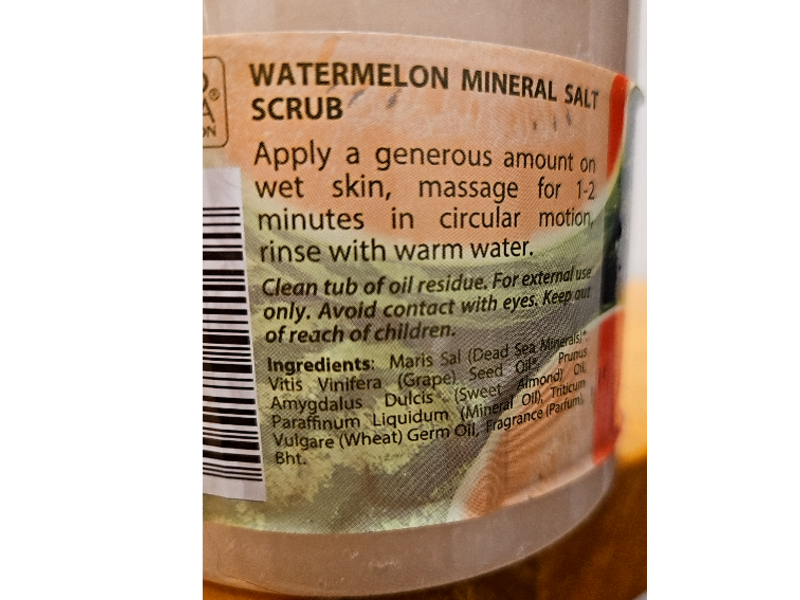 Dead Sea Collection Salt Scrub, Watermelon Extract, 23.28 oz/660 g