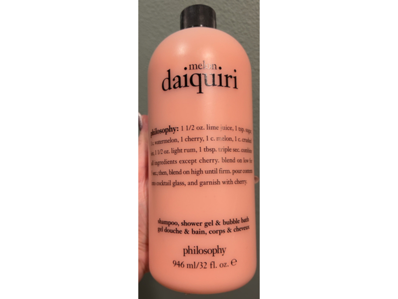 Philosophy Melon Daiquiri Shampoo + Shower Gel & Bubble Bath, 32 fl oz/946 mL