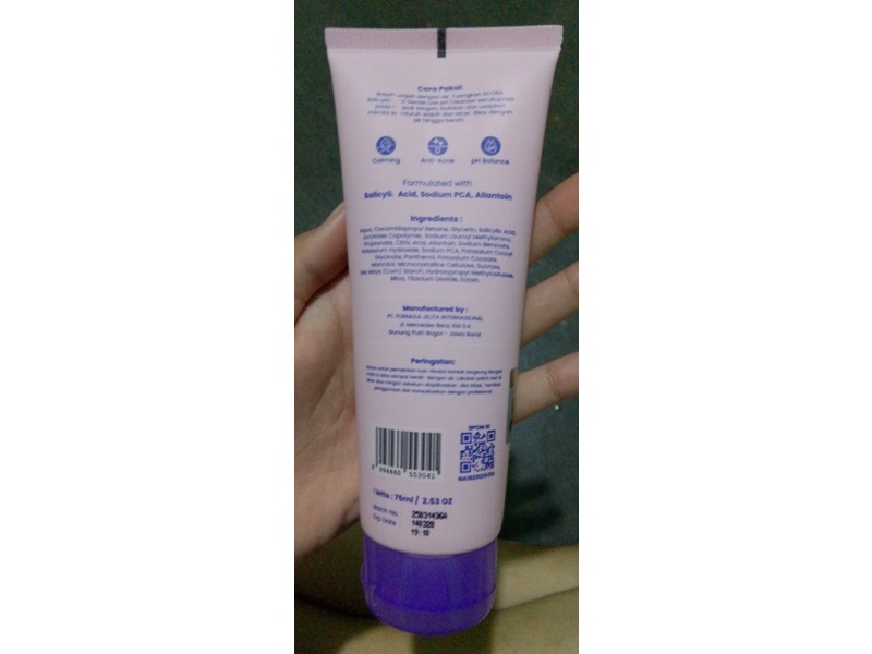 Scora Gentle Low PH Cleanser, Salicylid Acid, 2.53 oz/75 mL