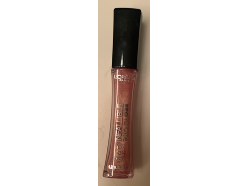 L’Oreal Paris Infallible 8 Hr Hydrating Pro Gloss, Petal, 0.21 fl oz/6.3 mL
