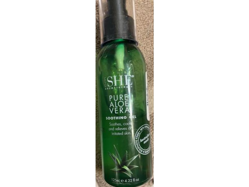 Om She Aromatherapy Pue Aloe Vera Soothing Gel, 4.22 fl oz/125 mL