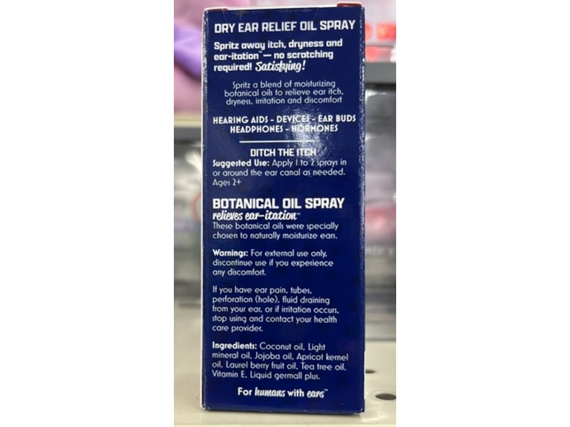 Eosera Ear Itch Md Ear Relief Oil Spray, 0.5 fl oz/15 mL