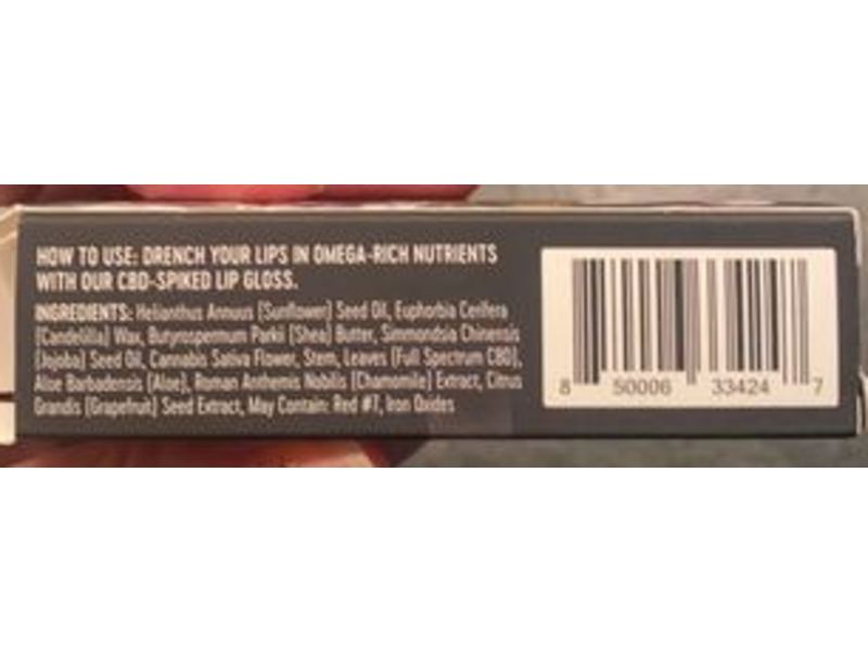 Saint Jane Luxury Lip Shine, 50 Mg Cbd, Cloud, 0.15 fl oz/4.4 mL