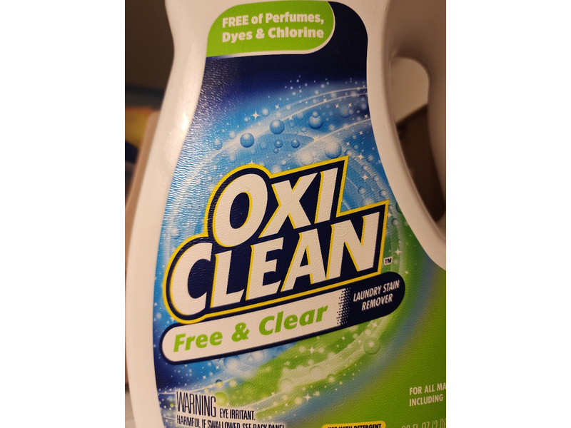 Oxiclean Laundry Stain Remover, Free & Clear, 66 fl oz/1.94 L