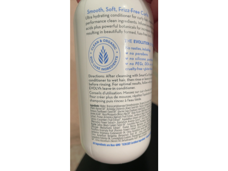 Evolvh SmartCurl Hydrating Conditioner, 8.5 fl oz/250 mL