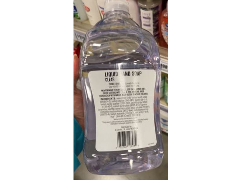 Simply Liquid Hand Soap, Clear, Refill, 56 fl oz/1.65 L