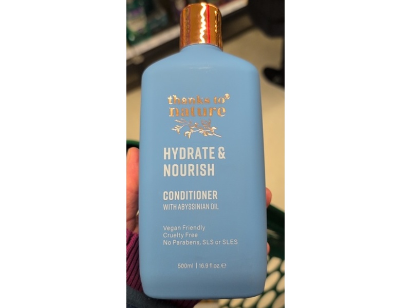 Thanks to Nature Conditioner, Hydrate & Nourish, 16.9 fl oz/500 mL