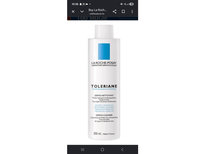 La Roche-Posay Toleriane Dermo-Cleanser, 200 mL