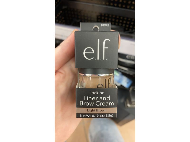 e.l.f. Cosmetics Lock On Eyeliner And Brow Cream, Light Brown, 0.19oz
