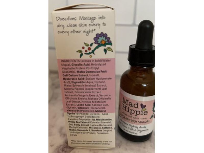 Mad Hippie Exfoliating Serum, 1.02 fl oz/30 mL