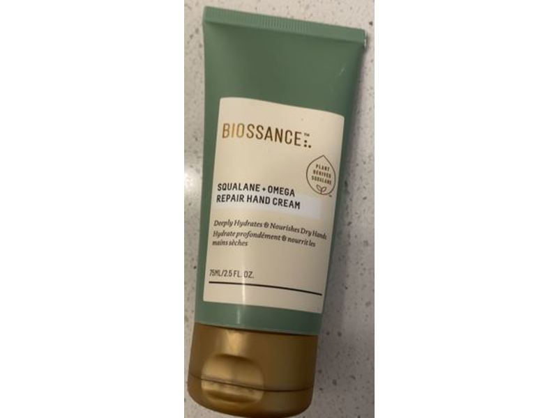 Biossance Repair Hand Cream, Squalane + Omega, 2.5 fl oz/75 mL