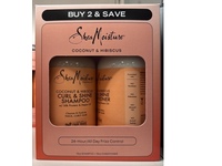 SheaMoisture Curl & Shine Shampoo & Conditioner, Coconut & Hibiscus, 13 fl oz/384 mL, 2 Pack - Image 3