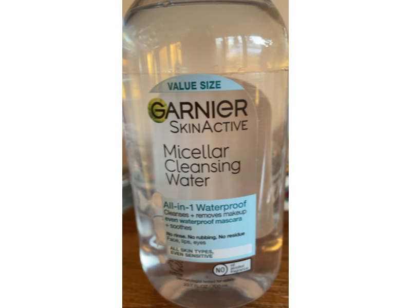 Garnier SkinActive All-In-1 Waterproof Micellar Cleansing Water, 23.7 fl oz/700 mL