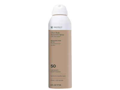Dermasport Protect Clear Body Sunscreen Spray, SPF 50, 6.0 fl oz/177 mL