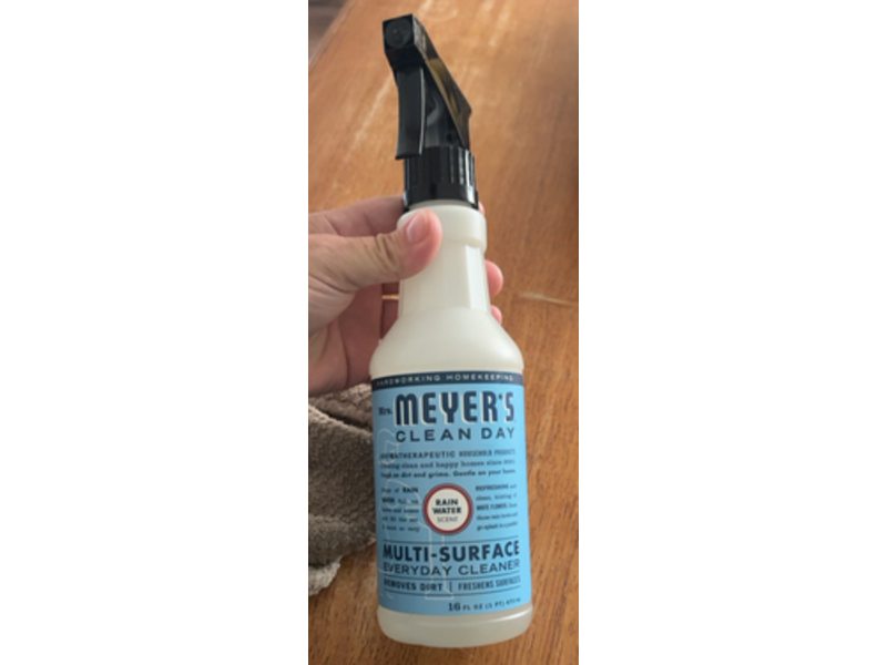 Mrs. Meyer's Clean Day Multi-Surface Everyday Cleaner, Rain Water, 16 fl oz/473 mL, Pack Of 3