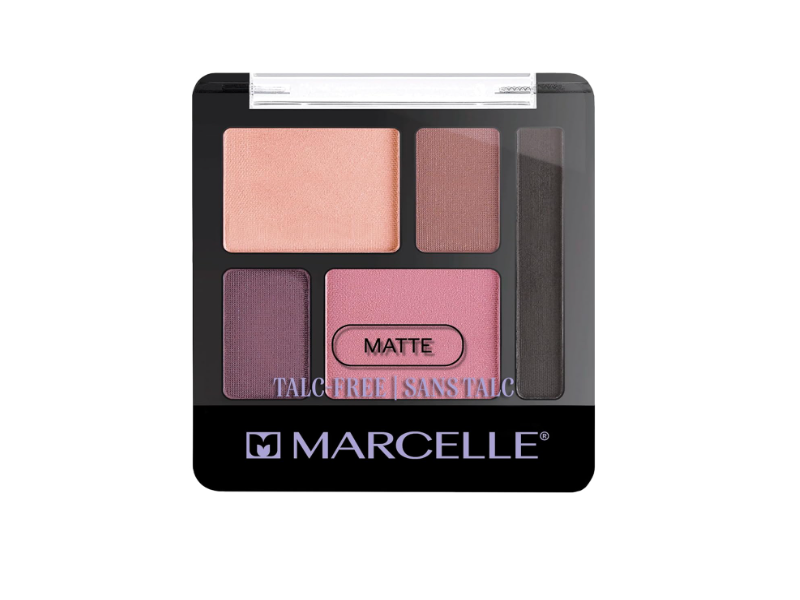 Marcelle Matte Talc Free Quintet Eyeshadow, Cherry Blossom, 0.2 oz/5.6 g