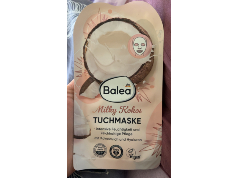 Dm Balea Sheet Mask, Milky Coconut