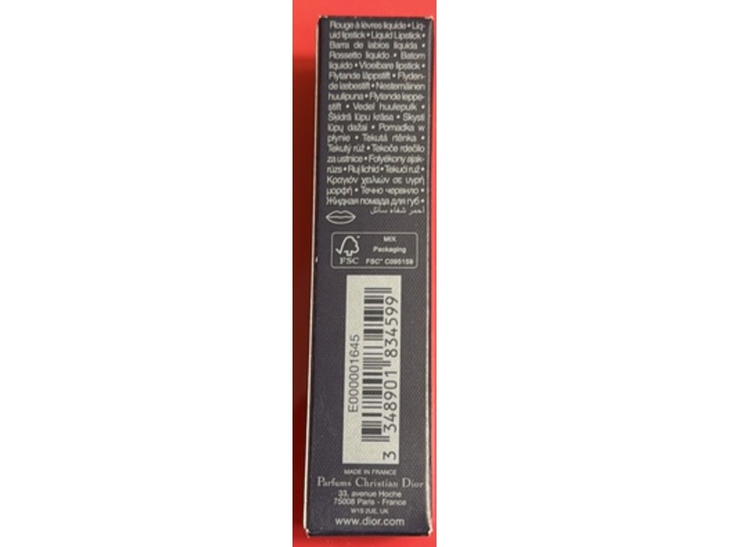 Dior Rouge Dior On Stage Ink Blur Matte Liquid Lipstick, 861 Bold IN Red, 0.2 fl oz/6 mL