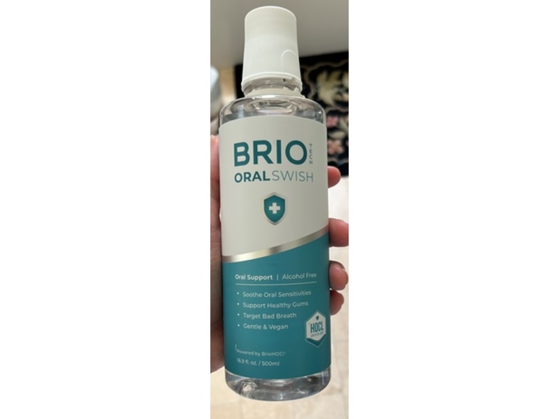 BrioTech Hypochlorous Acid Oral Swish, 16.9 fl oz/500 mL