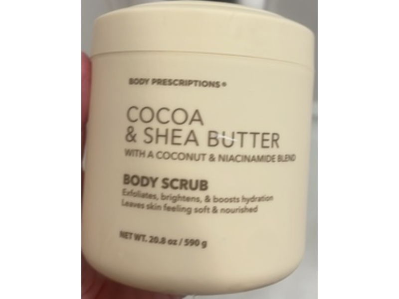 Body Prescriptions Body Scrub, Cocoa & Shea Butter, 20.8 fl oz/590 g