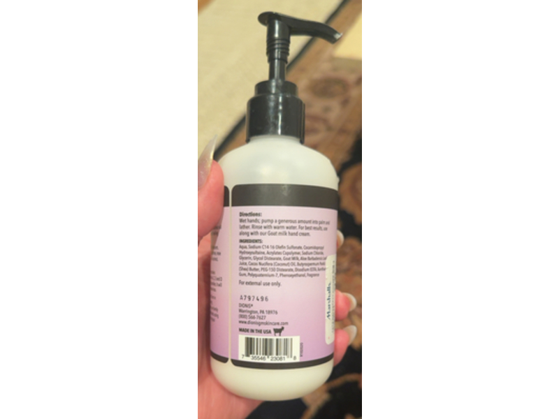 Dionis Goat Milk Hand Soap, Lavender Blossom, 8.5 fl oz/250 mL