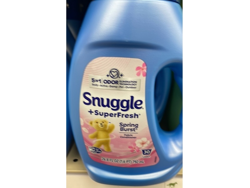 Snuggle + Superfresh Liquid Fabric Conditioner, Spring Burst, 30 Loads, 26.8 fl oz/792 mL