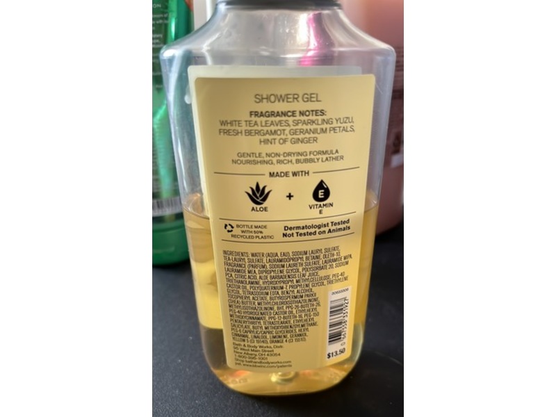 Bath & Body Works Shower Gel, White Tea & Ginger, 10 fl oz/295 mL