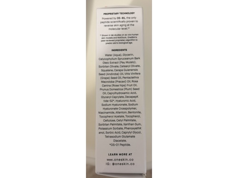 One Skin OS-01 Face Topical Supplement, 1.7 fl oz/50 mL