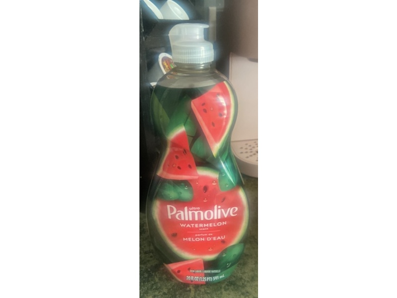 Palmolive Liquid Dish Soap, Watermelon Scent, 20 fl oz/591 mL, Pack Of 2