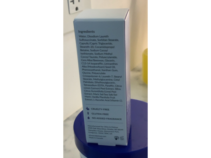 afa Gentle Cream Cleanser, Meadowfoam Seed Extract + Afaluxe, 1 oz/30 mL