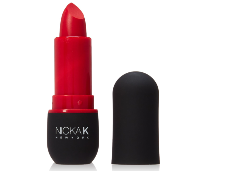Nicka K Vivid Matte Lipstick, NMS02 Red, 0.12 oz/3.5 g
