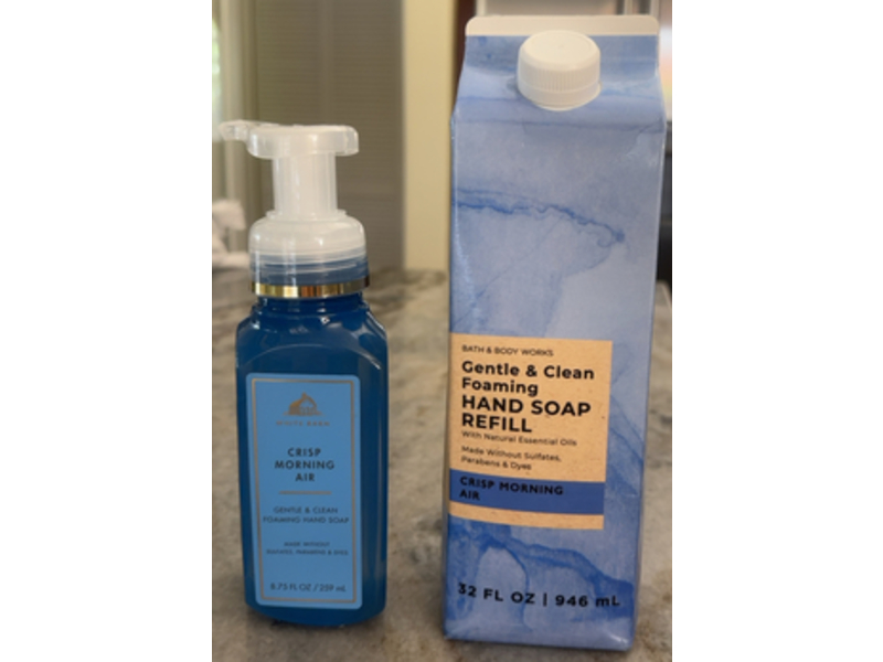 Bath & Body Works Gentle & Clean Foaming Hand Soap Refill, Crisp Morning Air, 32 fl oz/946 mL