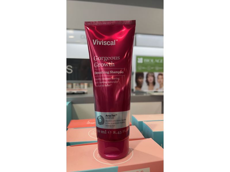 Viviscal Gorgeous Growth Densifying Shampoo, Ana:Tel Complex, 8.45 fl oz/250 mL