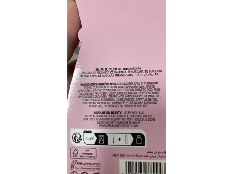 Revolution Beauty Wispify False Lash Effect Mascara, 0.29 fl oz/8.8 mL