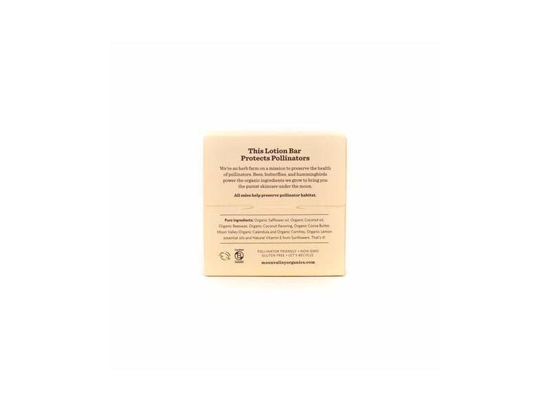 Moon Valley Organics Herbal Lotion Bar, Coconut Lemon, 1.9 oz
