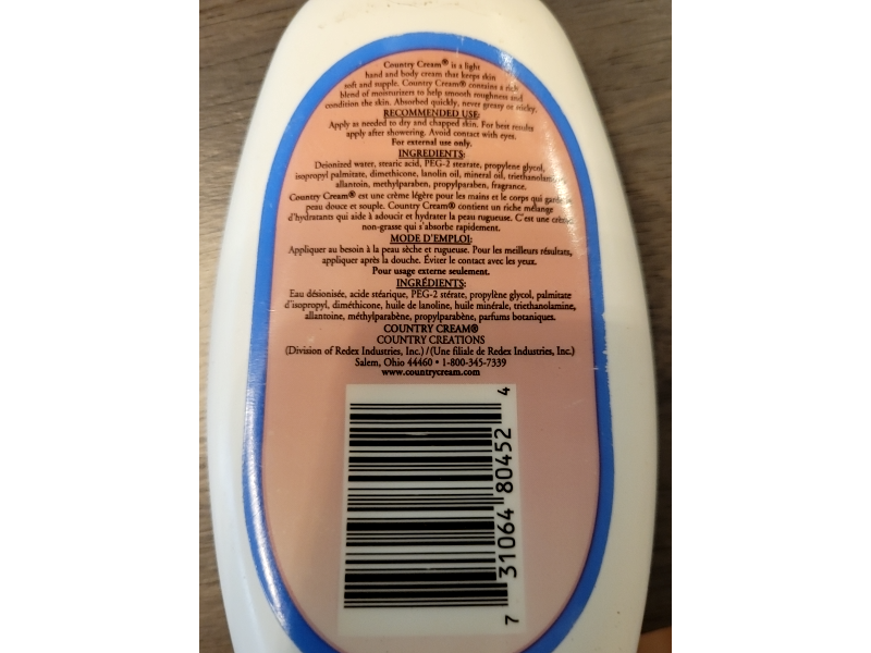 Country Cream Udderly Smooth Udder Cream, 6 oz/170 g