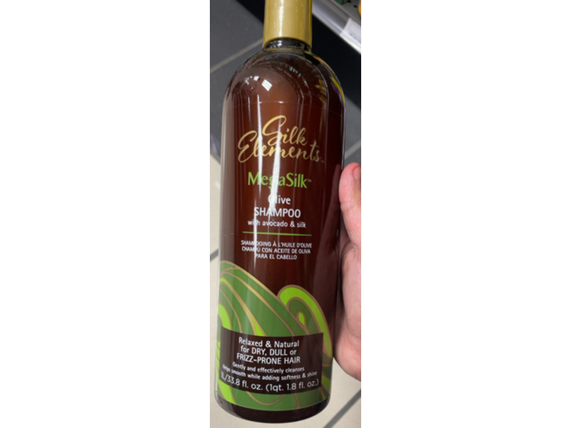 Silk Elements MegaSilk Olive Shampoo, 33.8 fl oz/1 L