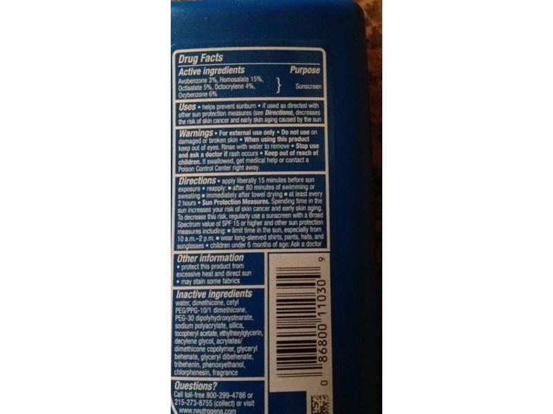 Neutrogena CoolDry Sport Sunscreen Lotion Broad Spectrum SPF 70, 5 fl oz/147 mL
