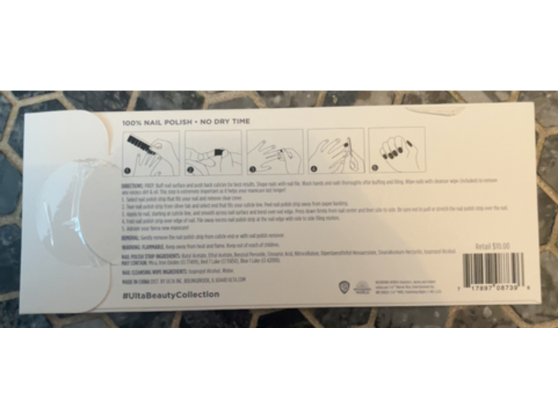 Ulta Beauty Harry Potter Nail Polish Strips, Gryffindor, 0.24 oz/6.7 g, 20 Count