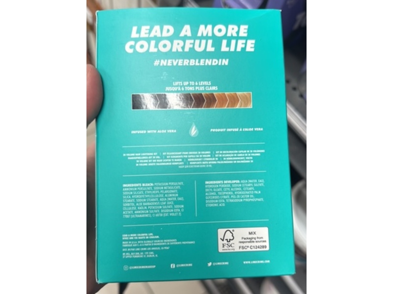 Lime Crime Unicorn Hair Bleach Kit, 20 Volume, 6 fl oz/177 mL