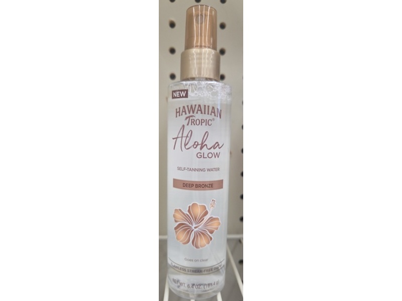 Hawaiian Tropic Aloha Glow Self Tanning Water, Deep Bronze, 6.4 oz/181.4 g