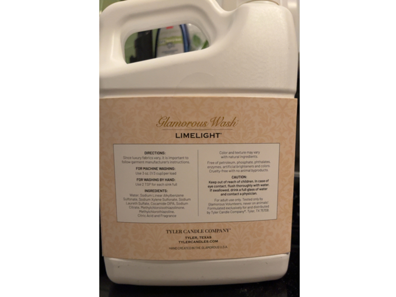 Tyler Candle Company Glamorous Wash Fine Laundry Detergent, Limelight, 1892 g