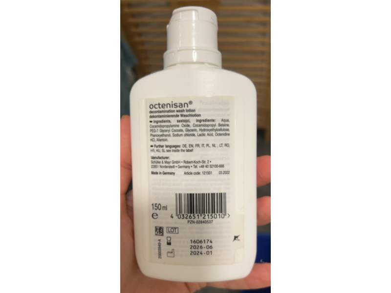 Schulke Octenisan Cleaning Wash Lotion, 150 mL