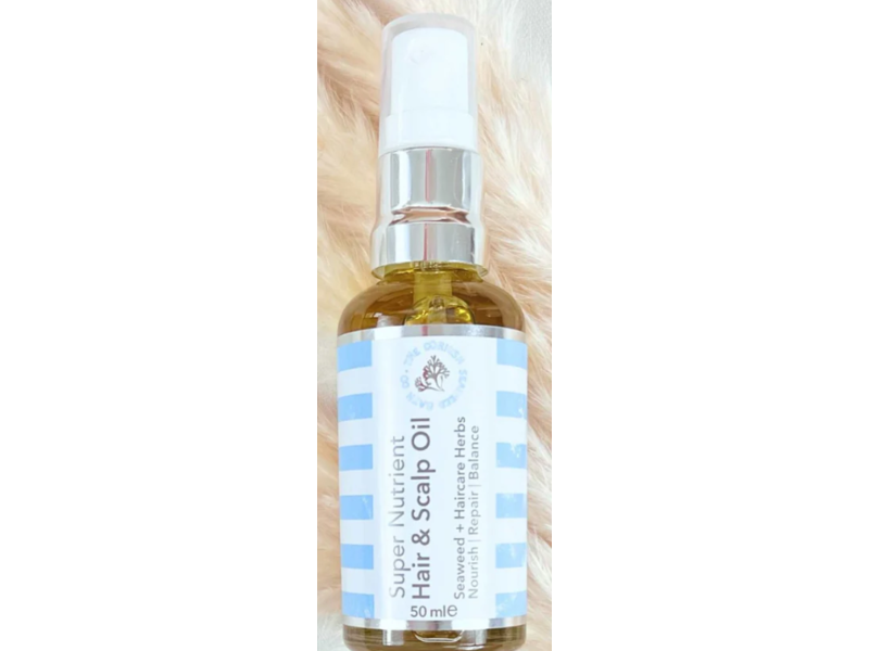 The Cornish Seaweed Bath Co. Super Nutrient Hair & Scalp Oil, 50 mL