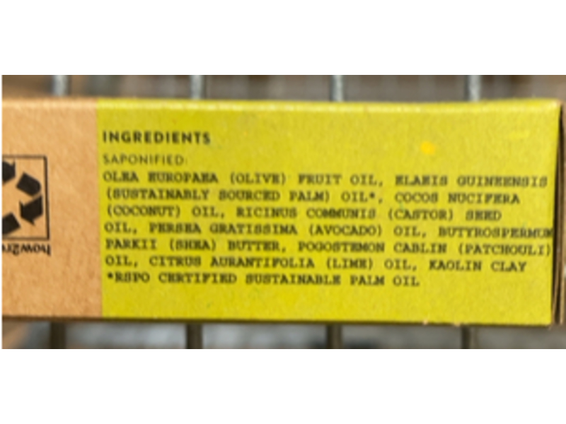 Sprouts Natural Bar Soap, Patchouli & Lime, 4 oz/113 g