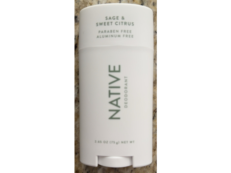 Native Deodorant, Sage & Sweet Citrus, 2.65 oz/75 g