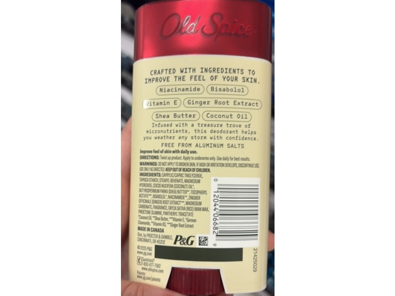 Old Spice Skin Care Deodorant, Ocean Citrus, 3.0 oz/85 g